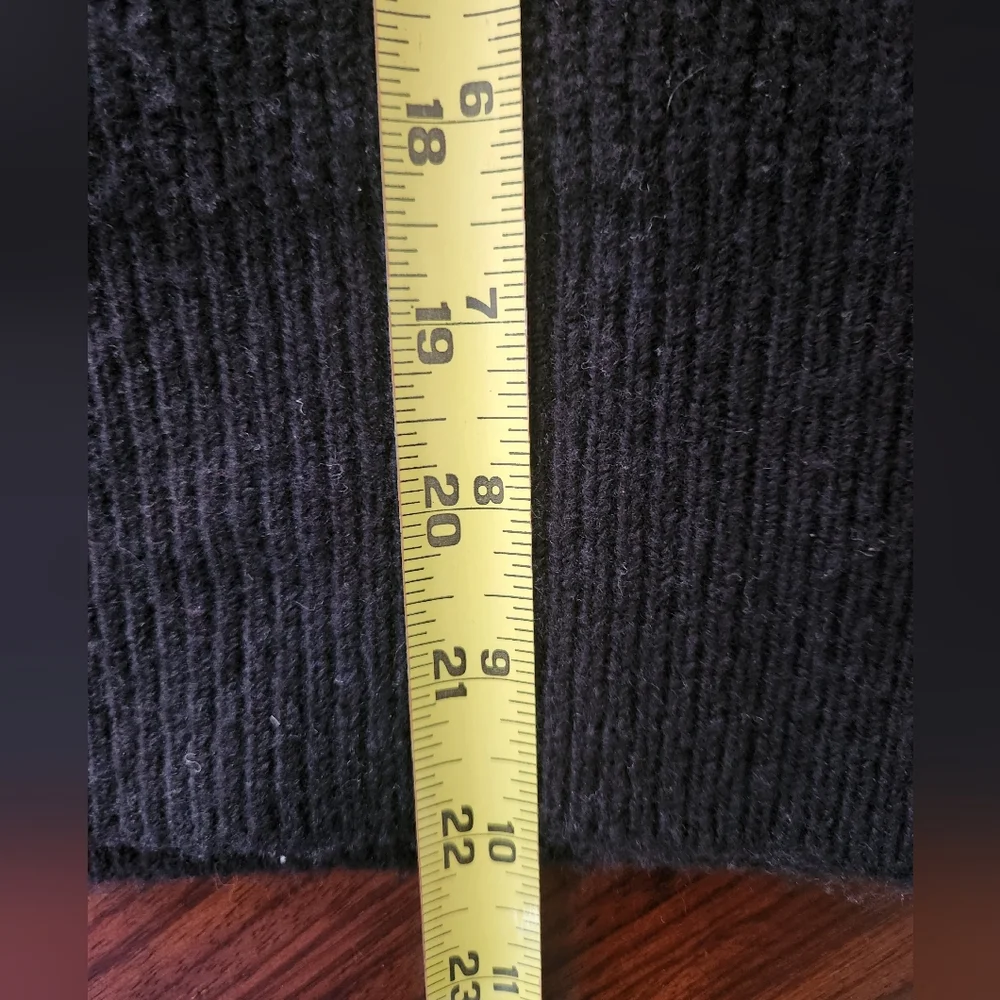 Madewell Womens Melwood Square Neck Black Sweater In Coziest Yarn, Small - Picture 8 of 8